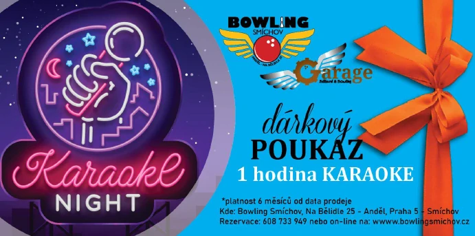 Jedna hodina karaoke kdykoliv.