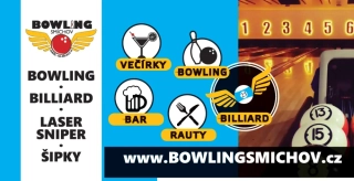 Smíchovské KOMBO -) bowling + kulečník kdykoliv (Po-Ne 11.00 - 24.00)